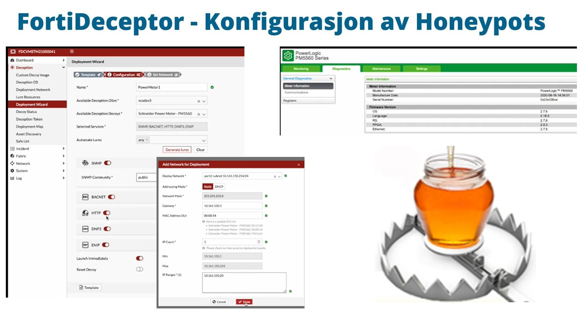 FortiDeceptor - Konfigurasjon av Honeypots