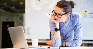 Young female businesswoman in the office-1-1