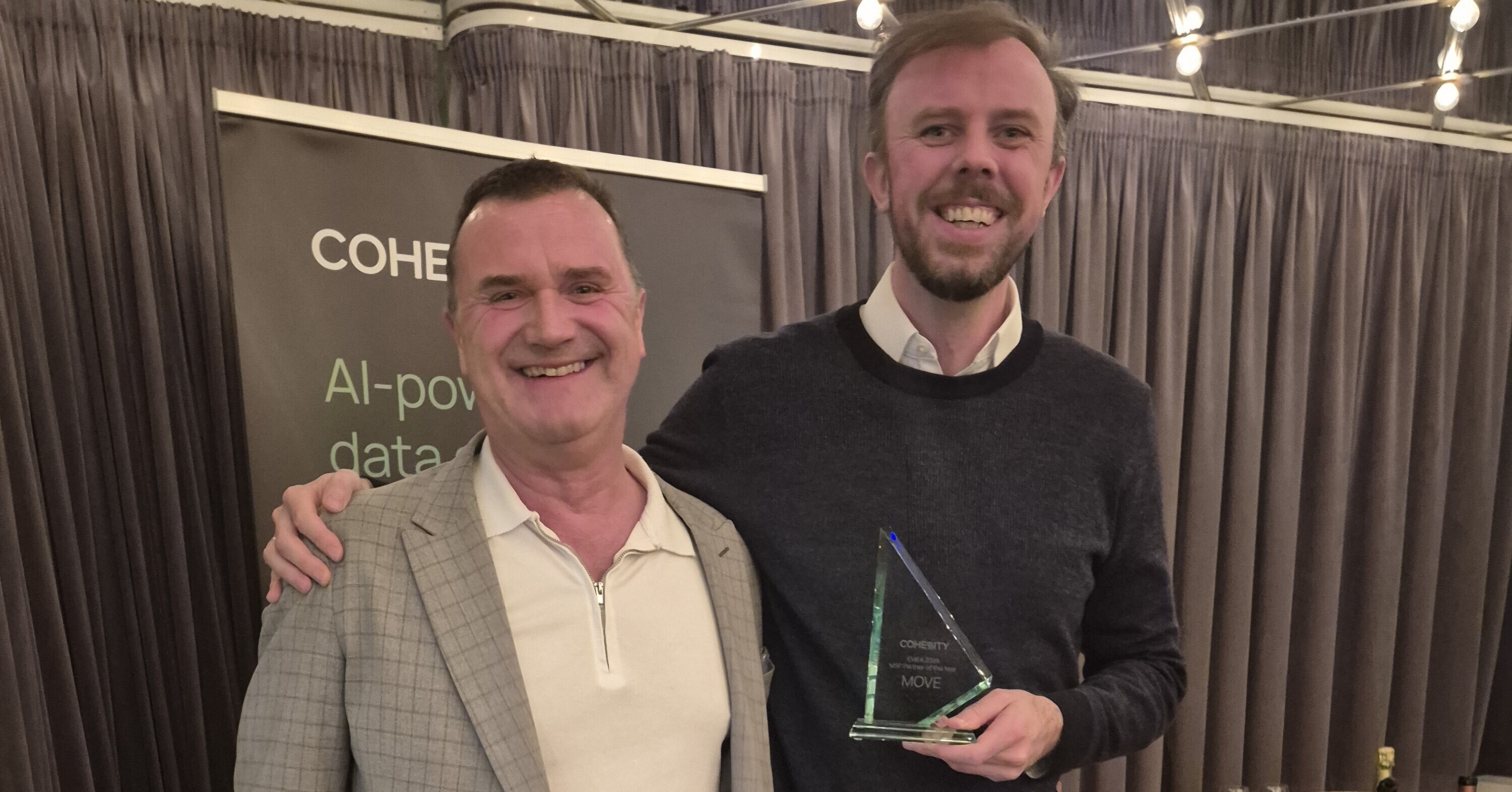 Move kåret til EMEA MSP Partner of the Year av Cohesity