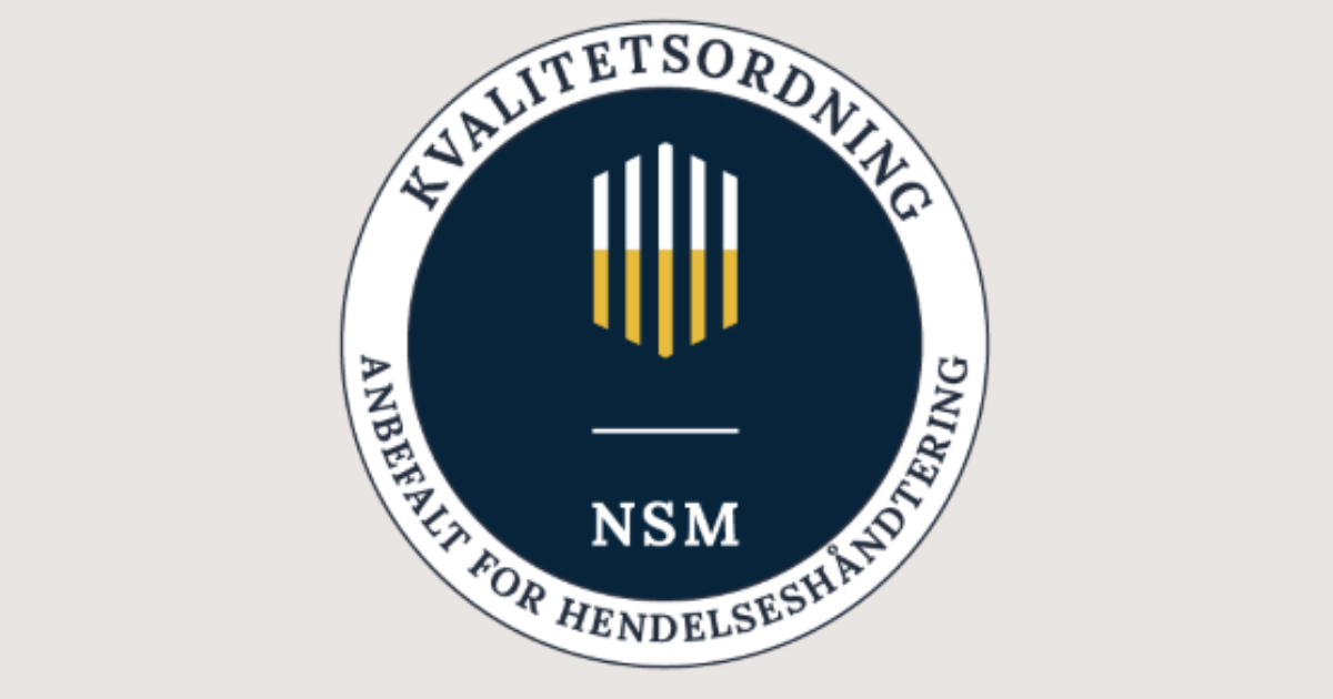 Move tatt opp i NSMs kvalitetsordning for hendelseshåndtering